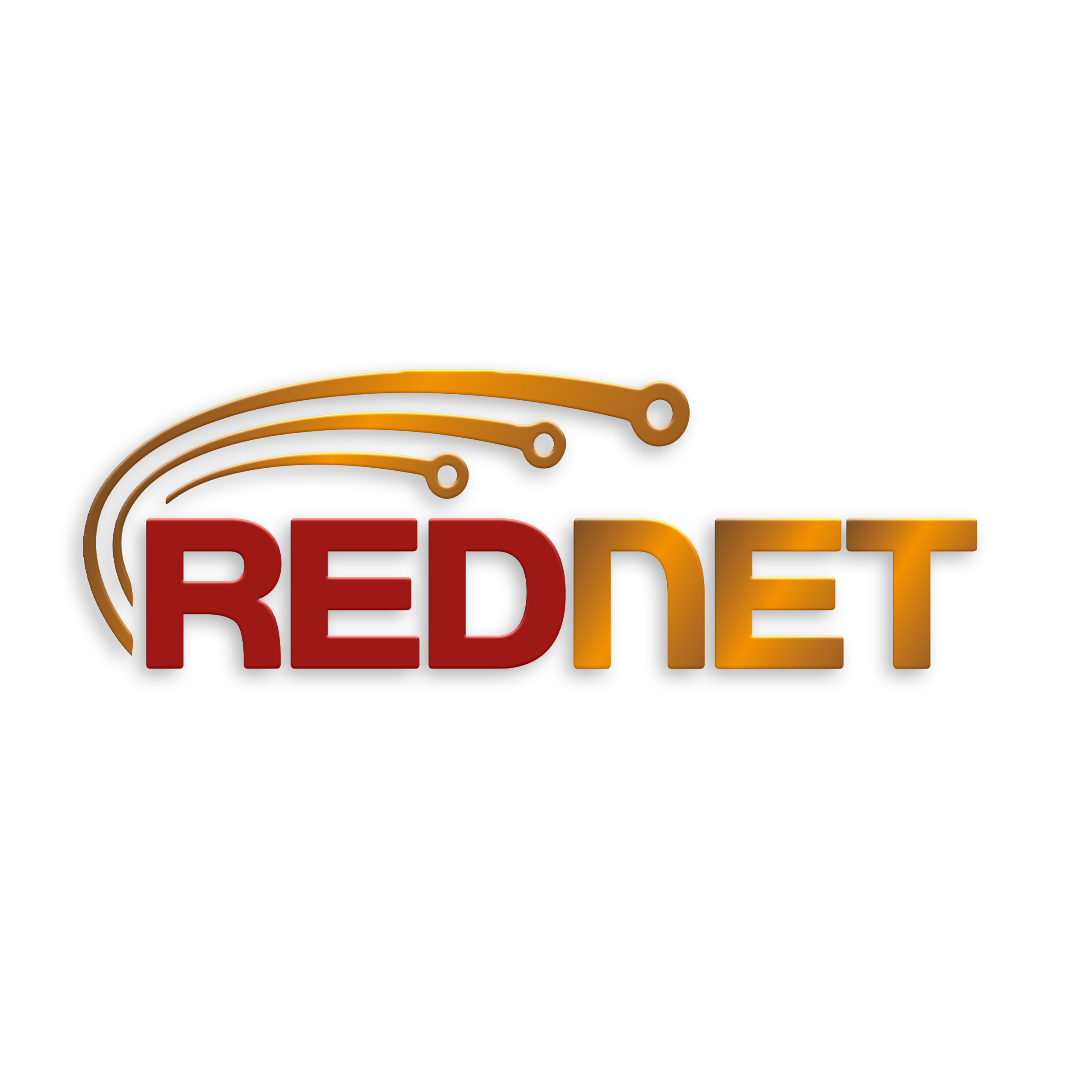 Nova marca Rednet - Logotipo Perfil Fundo Branco